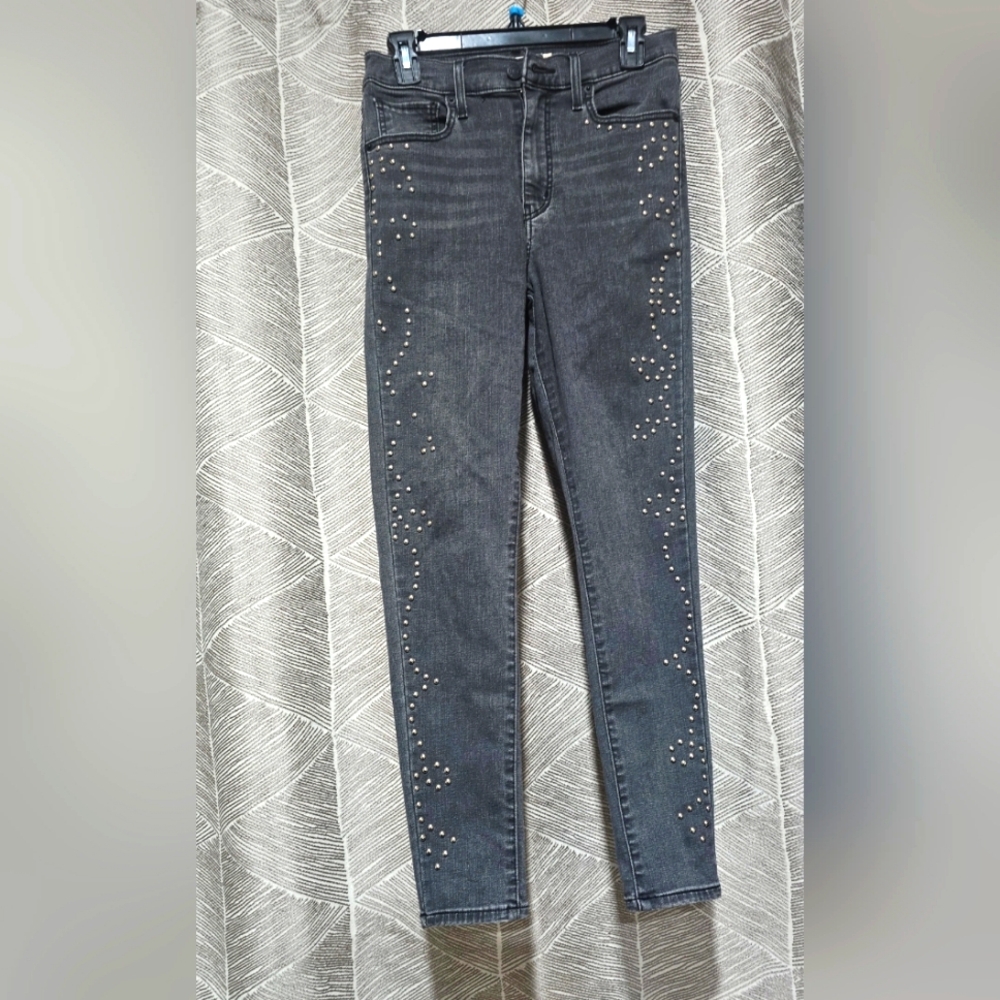 Water Less high rise studed jeans